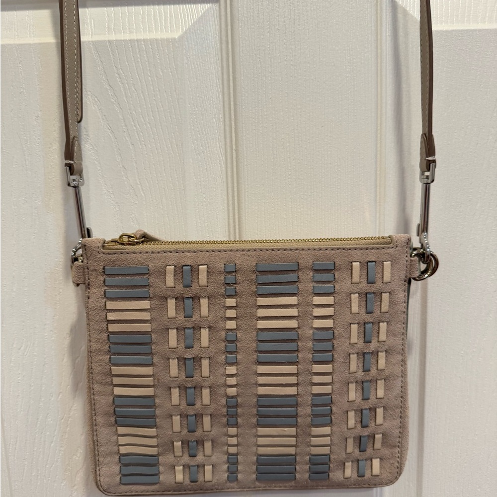 Theory Woven Leather Crossbody 9”W*7”H New Without Tags